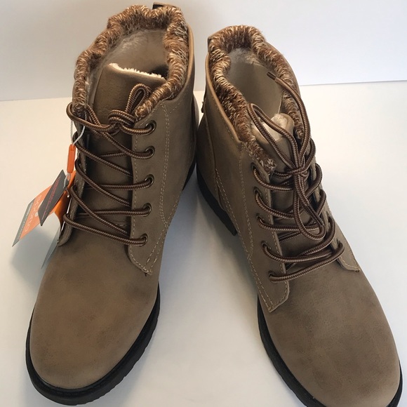 Sporto | Shoes | Nwt Sporto Tan Lace Up Bootie | Poshmark